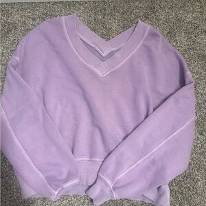 Aerie Lavender V-Neck Sweater